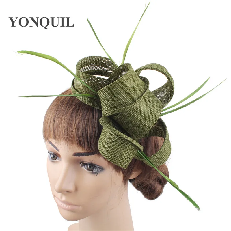 Elegante Dames Trouwfeest Hoofddeksels Vrouwen Bruid Mariage Fascinator Haaraccessoires Mode Hoofddeksels Haarclip Fancy Veer