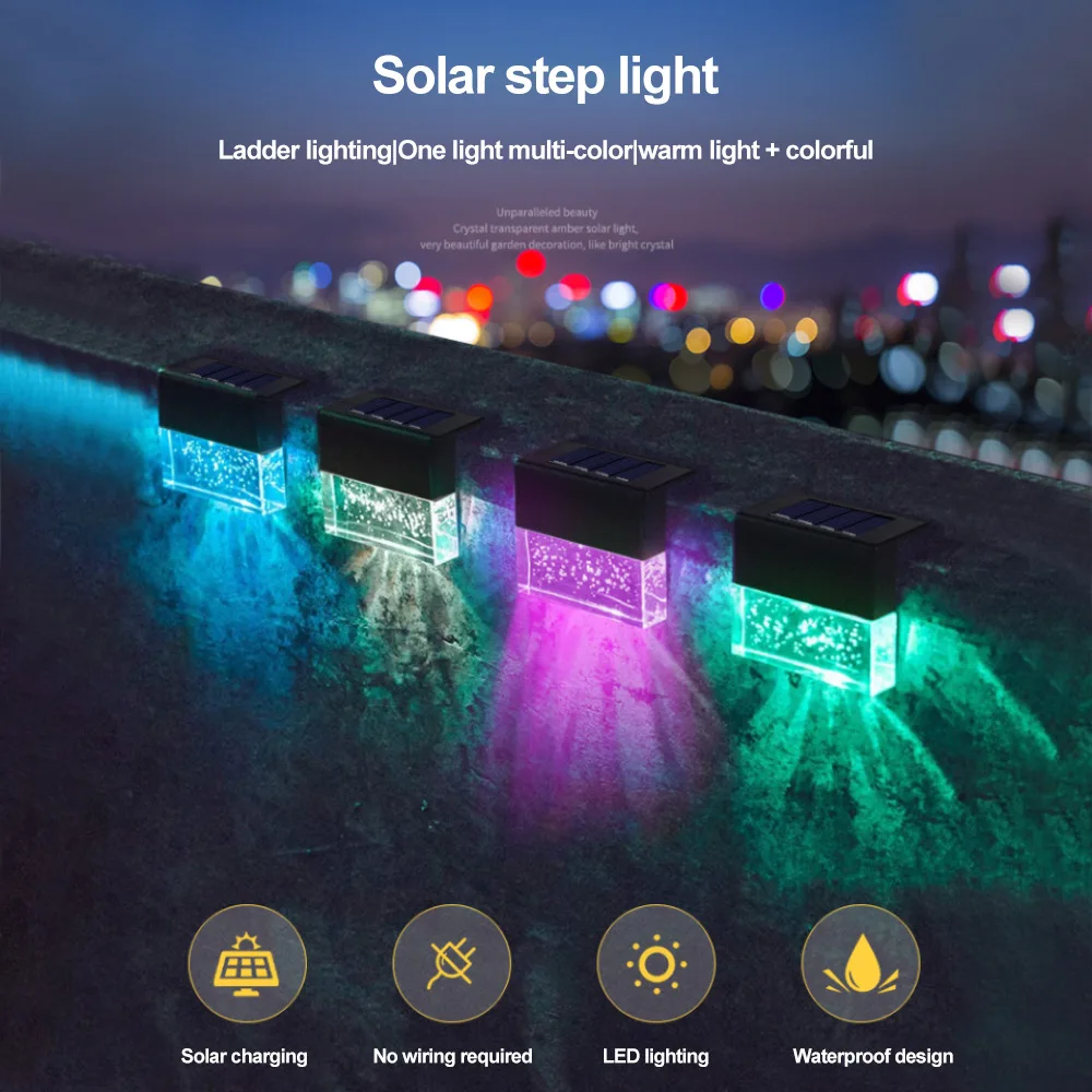 

PheiLa Solar Wall Lights Outdoor Multicolor Waterproof Solar Lamp Sunlight Powered for Outdoor Garden Courtyard Wall Decoration