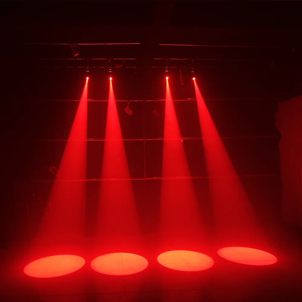 Lámpara de luces LED con cabezal móvil, rueda de 7 colores, rueda de Gobo, superbrillante, DJ, Bar, discoteca, escenario, 4 piezas/75W, EE. UU.