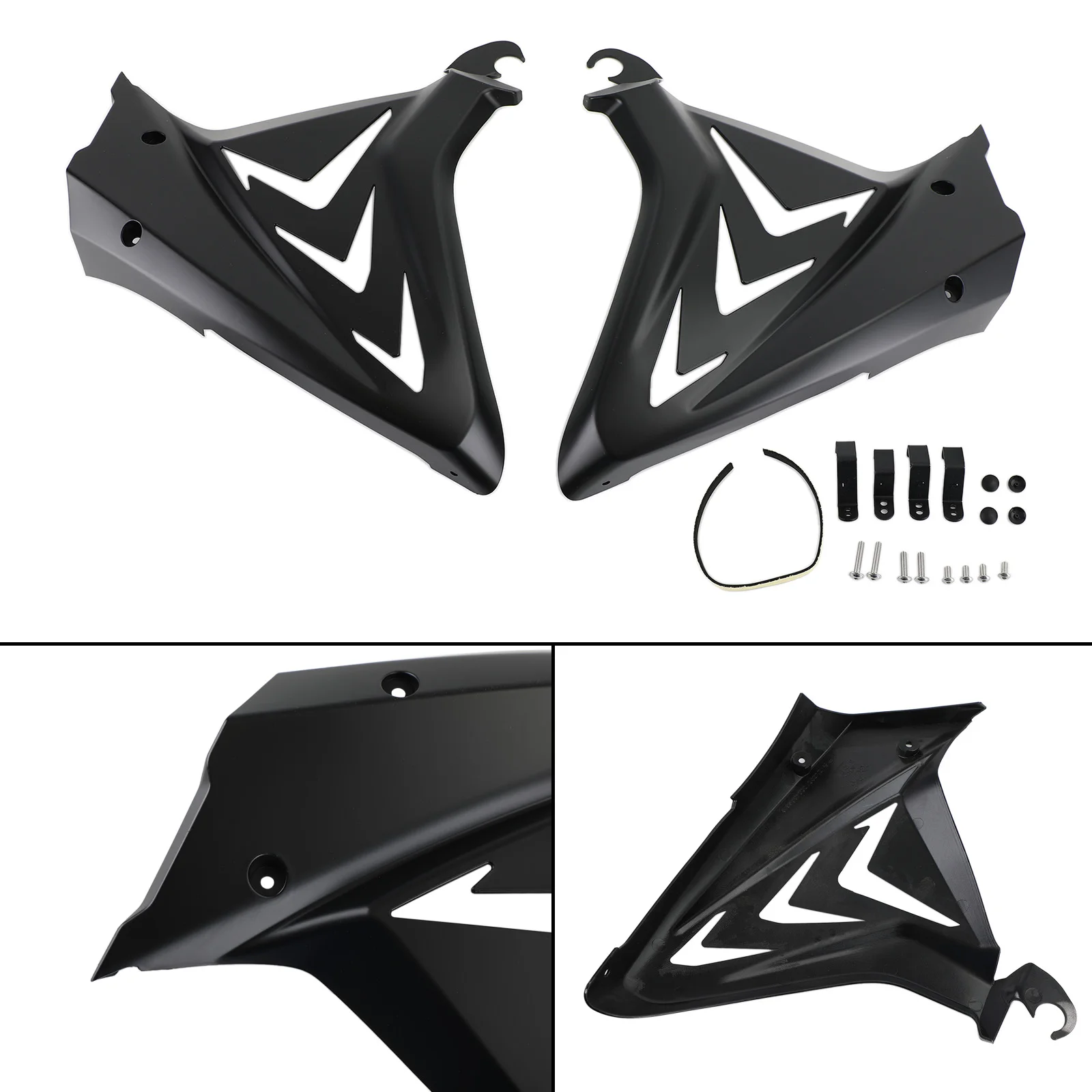 

Side Frame Cover Panels Fairings Cowls for Honda CBR650R 2019-2021 Black