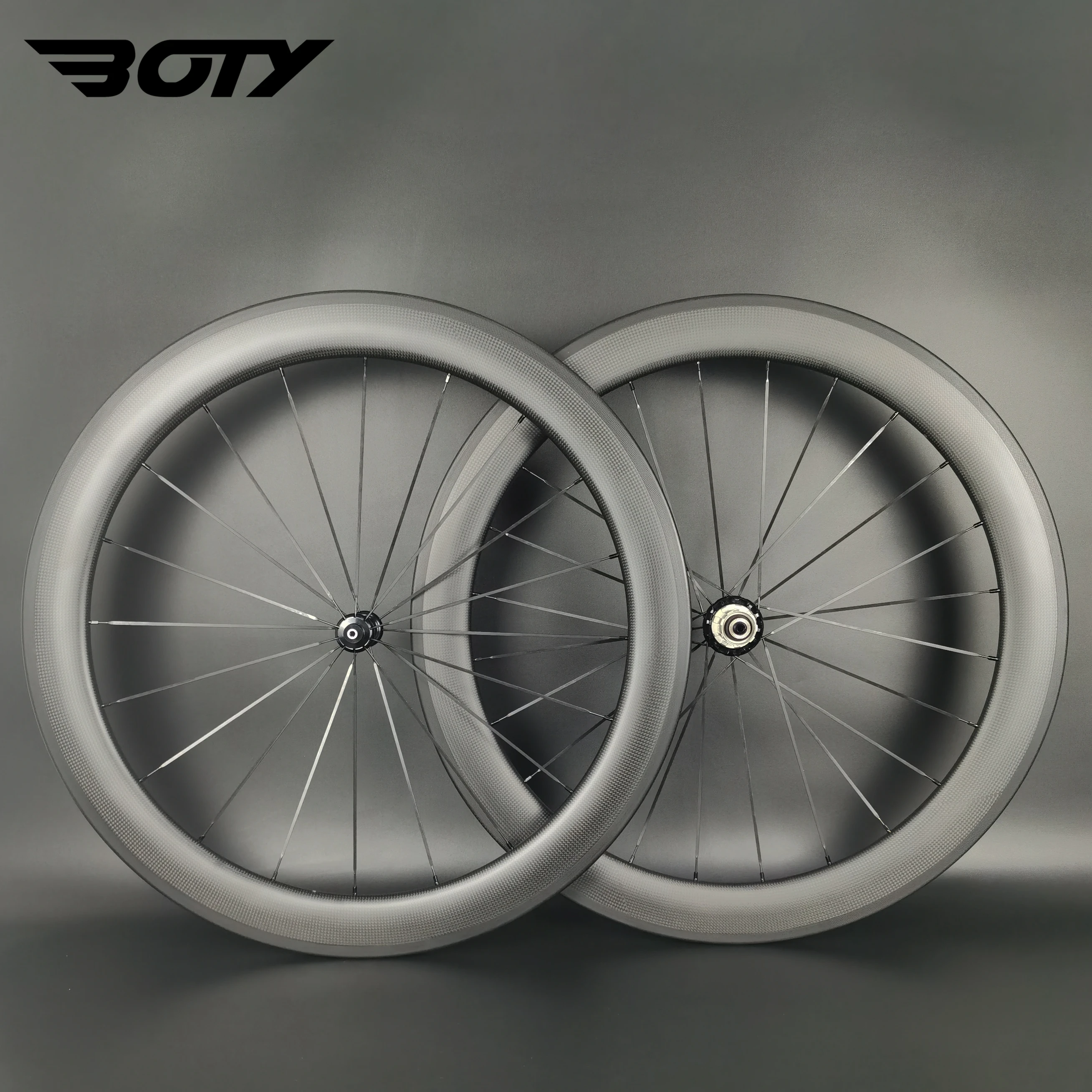 

700C Road bike carbon wheelset 60mm depth 23/25mm width clincher/Tubular/Tubeless Bicycle wheels with 3k matte finish