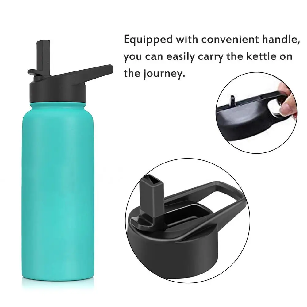 For HYDRO FLASK Straw Flip Lid Cap 12-64oz Wide Mouth Water Bottle Cup Lid Stainless Steel Vacuum Flask Universal