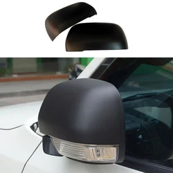ABS Matte Black Rear View Side Mirror Cover Fit For Mitsubishi Pajero 2007-2020 Car Decoration Accessories