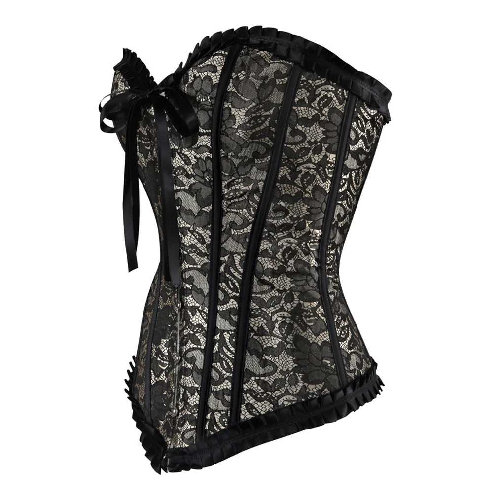 Sexy Gothic Corset Lingerie Femenino Clothes Woman Bustiers and Corsets Underbust Underwear Waist Trainer Boudoir Outfits