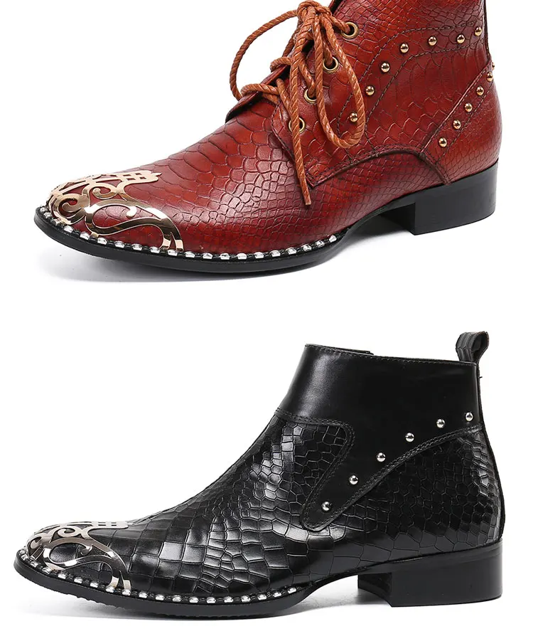 Sommer Mann spitz Frenulum Schuhe Kleid Stiefel Modell Show Schuhe Bankett Party personal isierte Rindsleder heiraten Herren schuhe – Detail 10