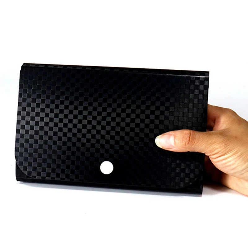 Small File Wallet Receipt Folder A6 Accordion Folder 7-layer 13-layer File Case Waterproof with Self-adhesive Index Tabs