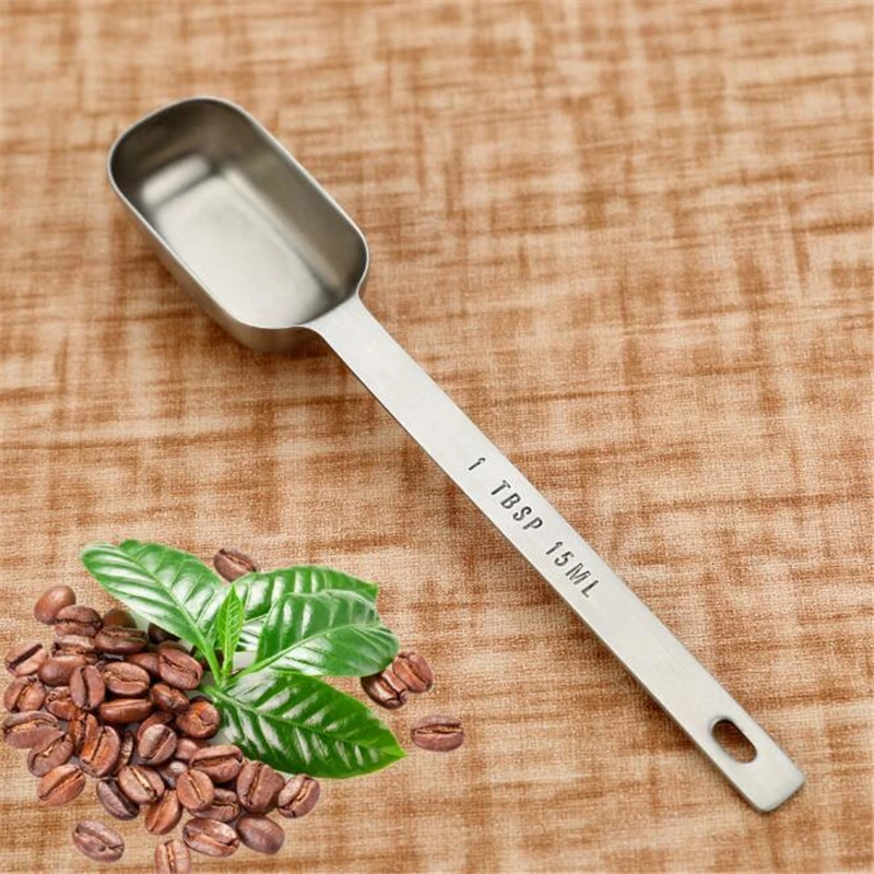 Kitchen Scale Measuring Spoon Coffee Protein Milk Powder Scoops Gram Spoon Weight Food Scale Long Handle Stainless Steel Metal