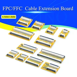 2PCS FPC FFC Flexible Flat Cable Extension Board 0.5MM/1.0MM Pitch 6 8 10 12 14 20 30 40 50 PIN Connector