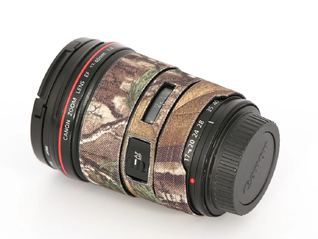 ROLANPRO Lens Coat for Canon EF 17-40mm f4L USM Camouflage Rain Cover Lens Sleeve Guns Case Photography Clothing