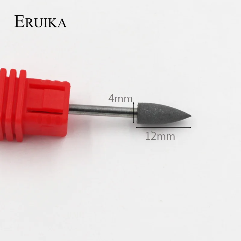 ERUIKA 1PC Pallottola Testa di Gomma Del Silicone Del Chiodo Trapani Bit Flessibile Lucidatore Manicure Macchina Chiodo Accessori Nail Polish File Strumenti