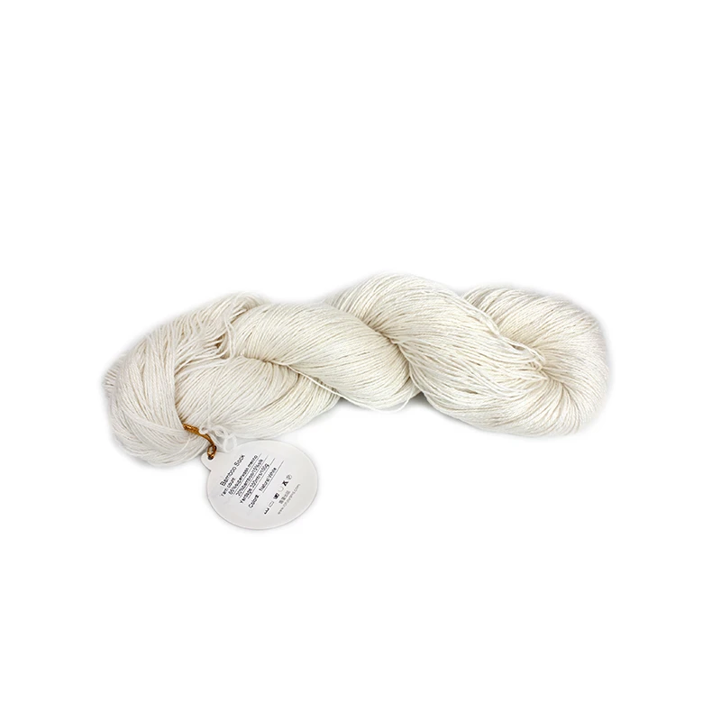 100g Bamboo Sock Yarn Wool Merino Bamboo Silk Blended Hand knitting Crochet Undyed Natural White