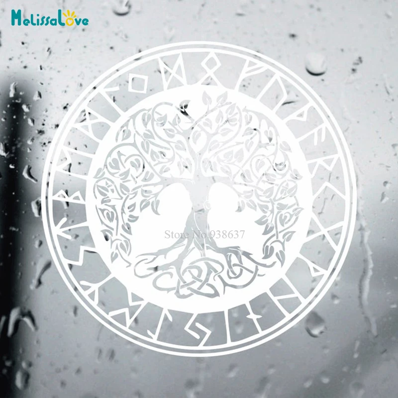 Tree of Life Decal Inspired Wall Decal Viking Yggdrasil Tree Windows Decor Living Room Home Decoration Vinyl Wallpaper BA671