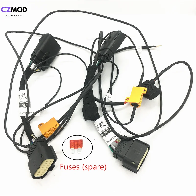 CZMOD Car Headlight Modification Upgrade Special Car Wiring Harness For For-d 13-16 17-20 Mondeo Headlamp Modify Car Accessories