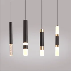 led Pendant light Dual light sources shine up and down droplight fixture Kitchen Island Dining Room Shop Bar Counter Decoration