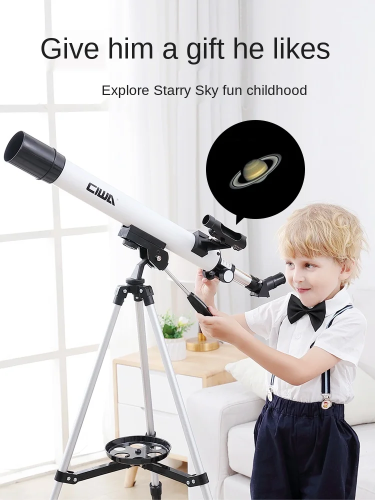 TT Astronomical Telescope LT50 Children Professional Stargazing High Magnification Entry-Level Deep Space Telescope