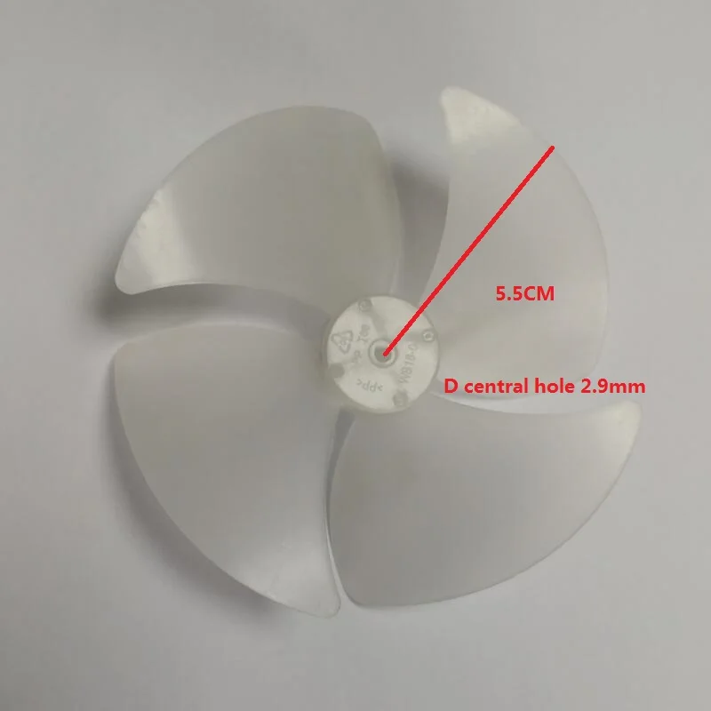 Microwave Oven Parts 4-blade D shape central hole about 11cm diameter cooling fan blade