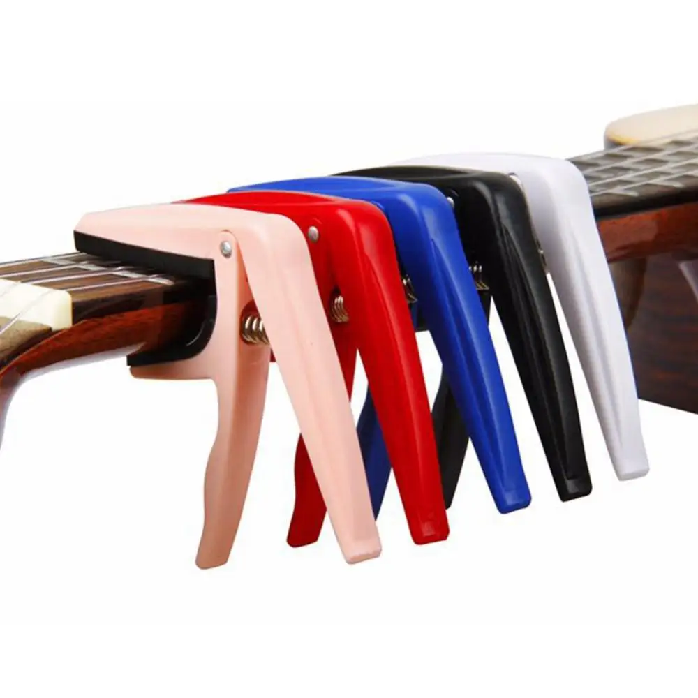 Guitar Capo Steel Quick Change Acoustic Guitar Ukulele Pick Capo Key Tuning Clamp Accessory