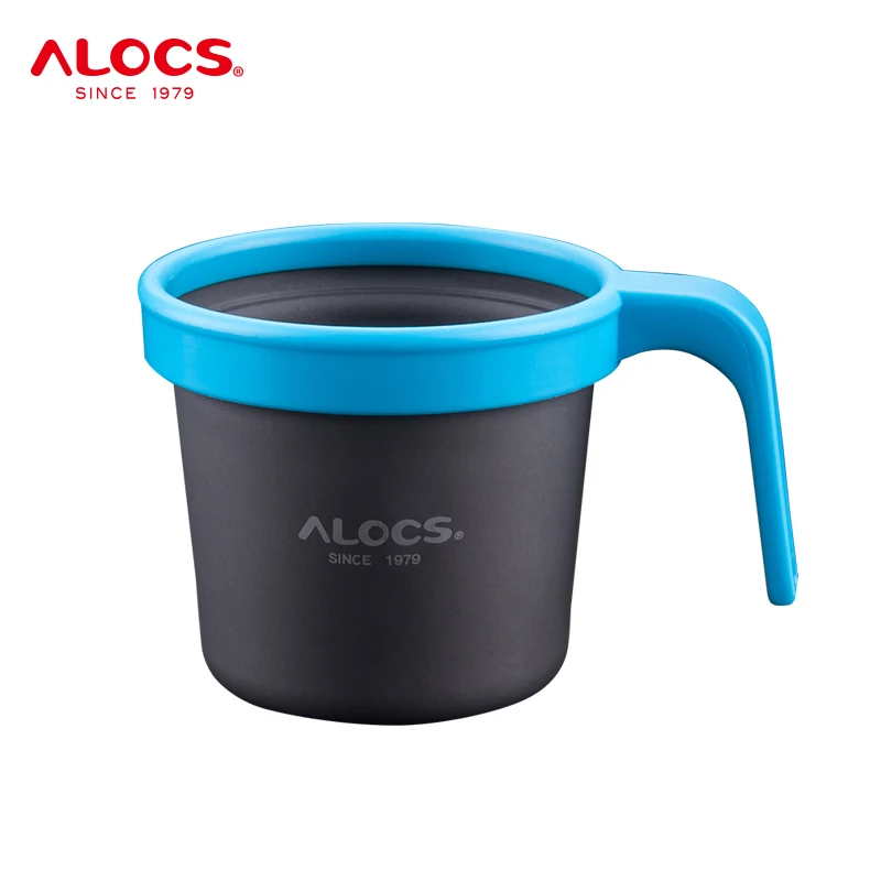 Alocs TW-403 Outdoor Portable 280ml Aluminium Alloy Camping Water Cup Mug Coffee Cup Teacup For Travel Hiking Backpacking Picnic