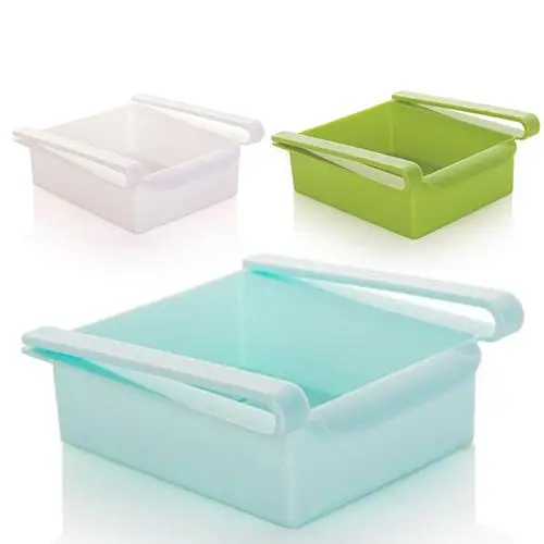 High Quality Kitchen Tools Portable Refrigerator Drawer Container Storage Holder Box Rack Fridge Freezer Shelf Pull-out Drawer