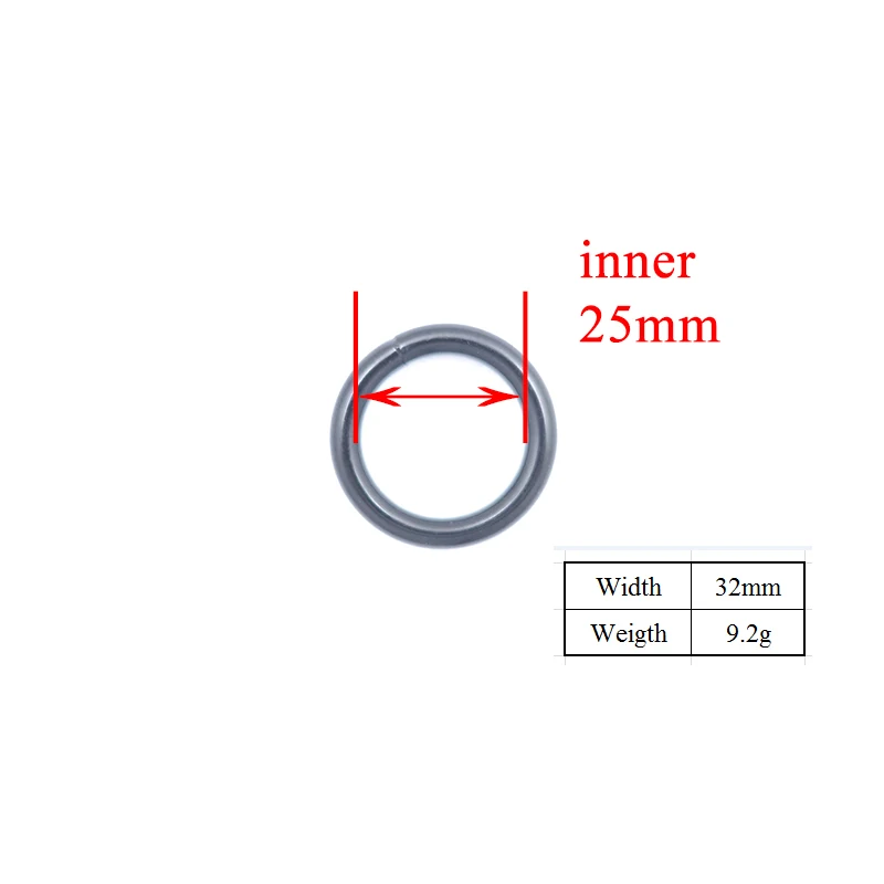 Kim Loại Chất Lượng Cao Mạ Không Hàn 25Mm O Nhẫn Có Thể Điều Chỉnh Vòng Kẹp Khóa Móc Túi Xách Lưng OR25B