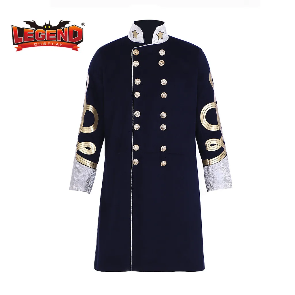 Civil War Confederate Officer Coat Adult Commander Wool Trench Jacket Coat H001