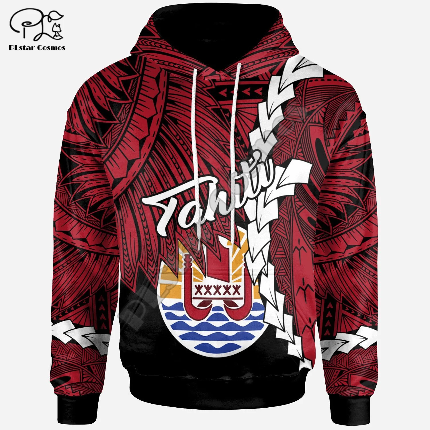 NewFashion French Polynesia Art Tahiti Country Flag Tribal Culture Retro Tracksuit 3DPrint Men/Women Autumn Colorful Hoodies B-1