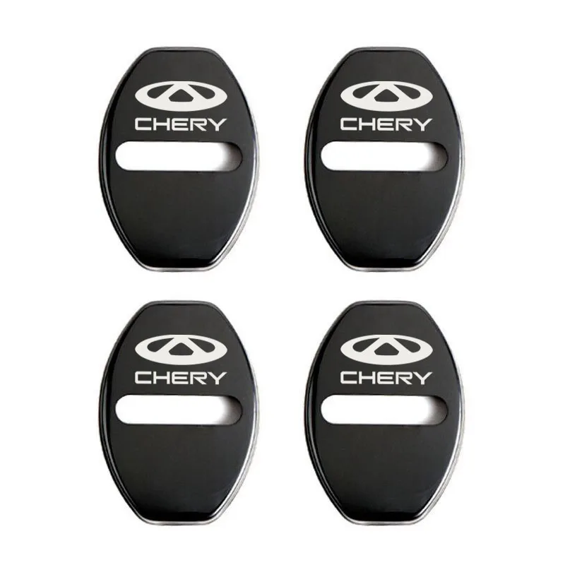 4pcs Door Lock Decoration Protection Cover Emblem case For CHERY TIGGO 3 4 5  PRO 8 Accessories