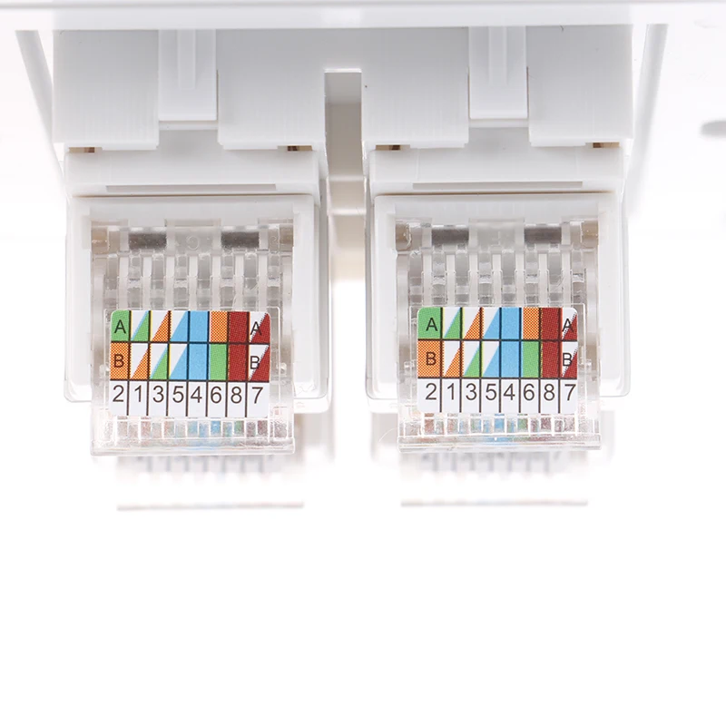 1pcs 86 Type Computer Socket Panel CAT5E Network Module RJ45 Cable Interface Outlet Wall (without retail package)