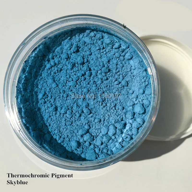 

31°C 11 Colors thermochromic pigments powder temperature sensitive color changed paints for plastics, cosmetics,50grams