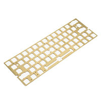 60% GK64 Brass/Steel/Fiber Plate For Mounted Plate Stabilizers GK64X GK64XS GH60 Mechanical Keyboard Gaming Keyboard