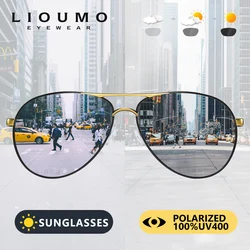 Fashion Design Aviation Sunglasses Polarized Men Women Chameleon Sun Glasses Anti-Glare UV400 Safety Driving Goggle gafas de sol