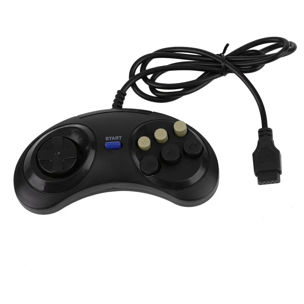 SEGA 제네시스 메가드라이브 게임 컨트롤러용, 16 비트 핸들 컨트롤러용, 6 단추 게임패드, SEGA MD 게임 액세서리