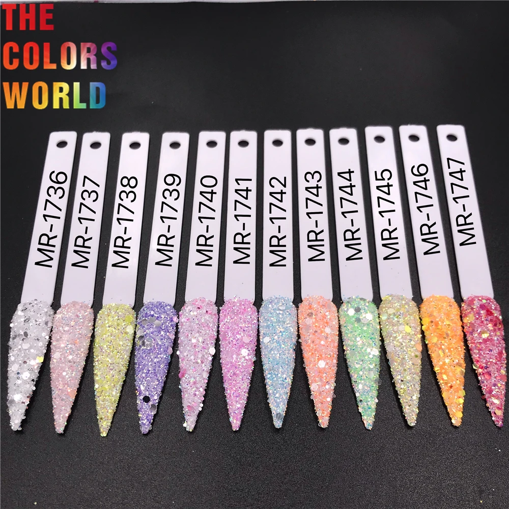 

TCT-546 Chunky Shinning Nail Glitter Nails Art Decoration arcoíris Body Art arte de uñas Tumbler DIY Crafts Festival Accessories