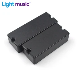 20pcs 2 Hole 4 String 5 String Electric Bass Pickup Sealed Cover Solid ABS Pickup Matt Cover Black Pickup Cover Guitar Parts