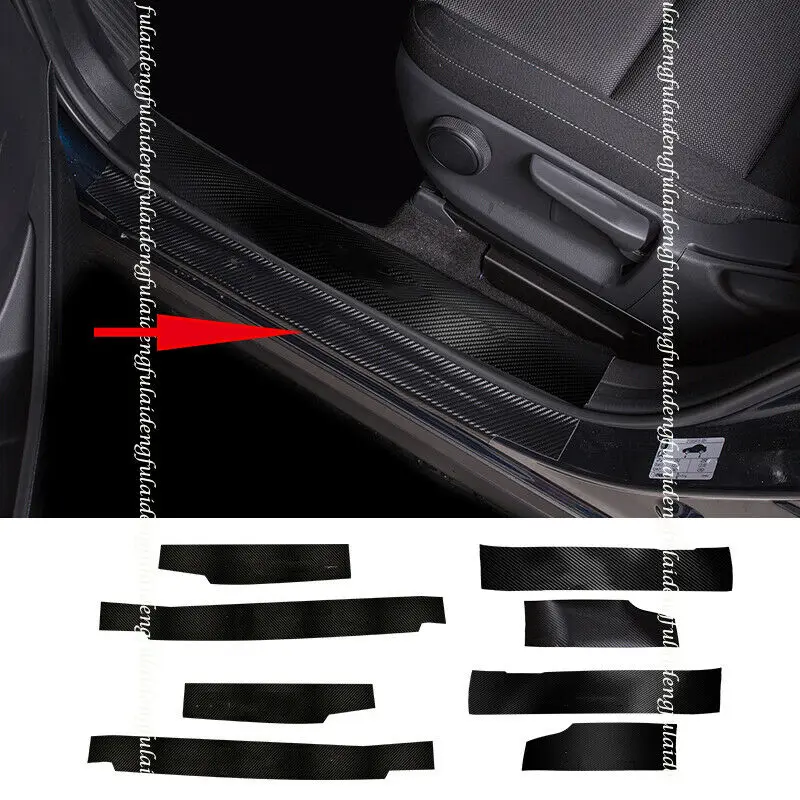 

Fits For Mazda CX-30 2020-2021 New Carbon Fiber Look Car Side Door Sill Scuff Threshold Plate Cover Moulding Styling Accessories