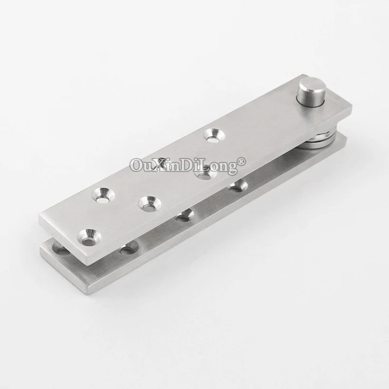 

HOT 2PCS Stainless Steel Heavy Door Hinges Invisible Concealed Door Pivot Hinges 360 Degree Swivel Install Up and Down