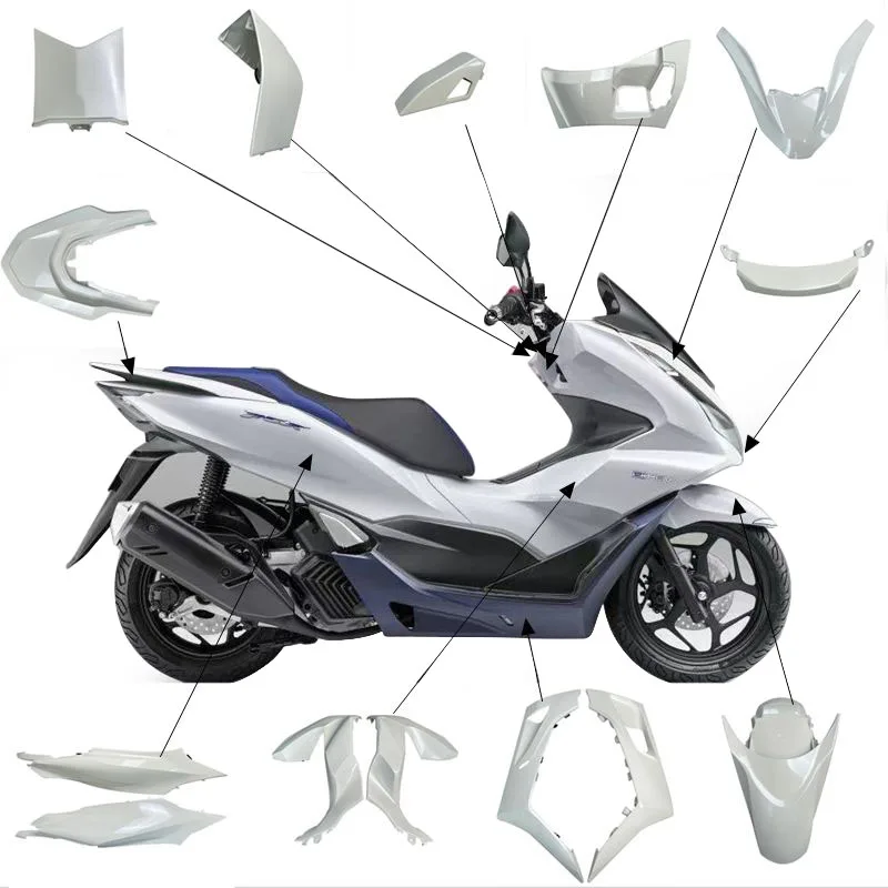 Modified Motorcycle ABS PCX160 body part Fairings cover set fairing integrated kit garnish cover lid for Honda PCX160 2021-2024