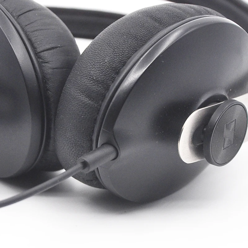 كابل صوتي OCC أسود مع ميكروفون لأجهزة Sennheiser HD 4.30i 4.30G 4.40BT 4.50BTNC HD 400S HD1 HD 450BT 450SE 458BT سماعات