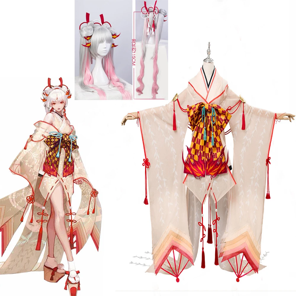 

2020 Shiranui Onmyoji SSR Shiranui Diver Ali Kimono Cosplay Costume New sexy Dress Halloween Party costumes Gifts Free Shipping