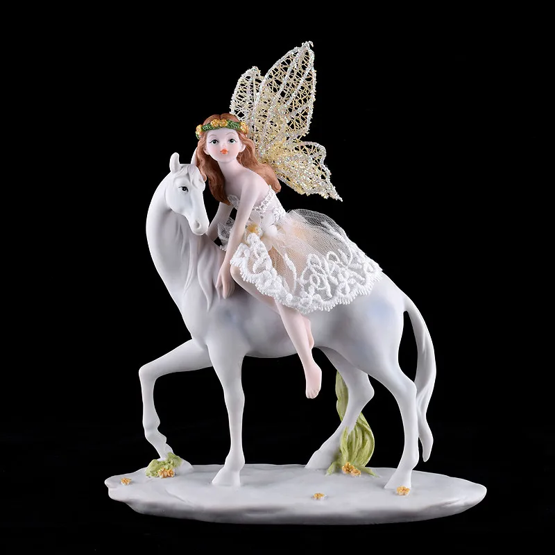 European Violin Angel Fairy Garden Decoration, Creative Children's Room Cake Decoration, Birthday Gift, Home Accessories