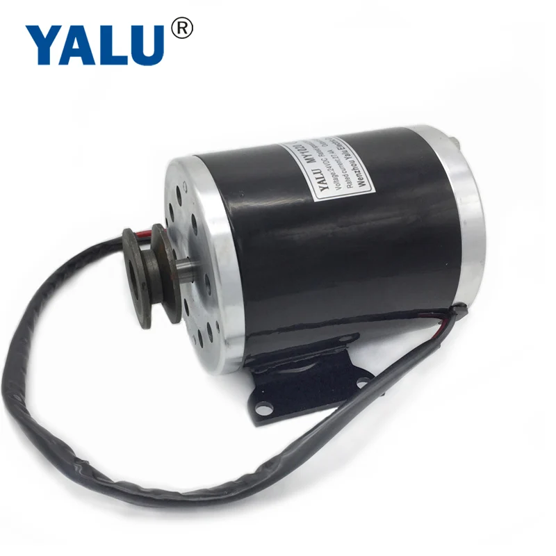 YALU MY1020 500W 24V Electric Ebike Conversion Kit Accessory Scooter  Ekart E-ATV Small Electric Car motor with Belt Pulley