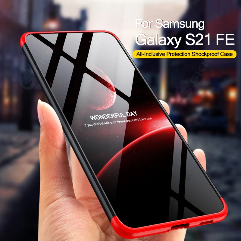 For Samsung Galaxy S21 FE 5G Case 360 Protection Hard Matte Cover Phone Case For Samsung S21 FE S21FE 5G Phone Bags