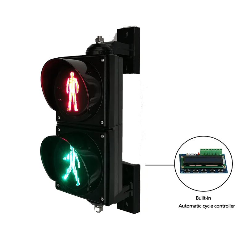 Auto Cyclus Programmeerbare 4 "100Mm Led Verkeerslicht Voetgangers Verkeer