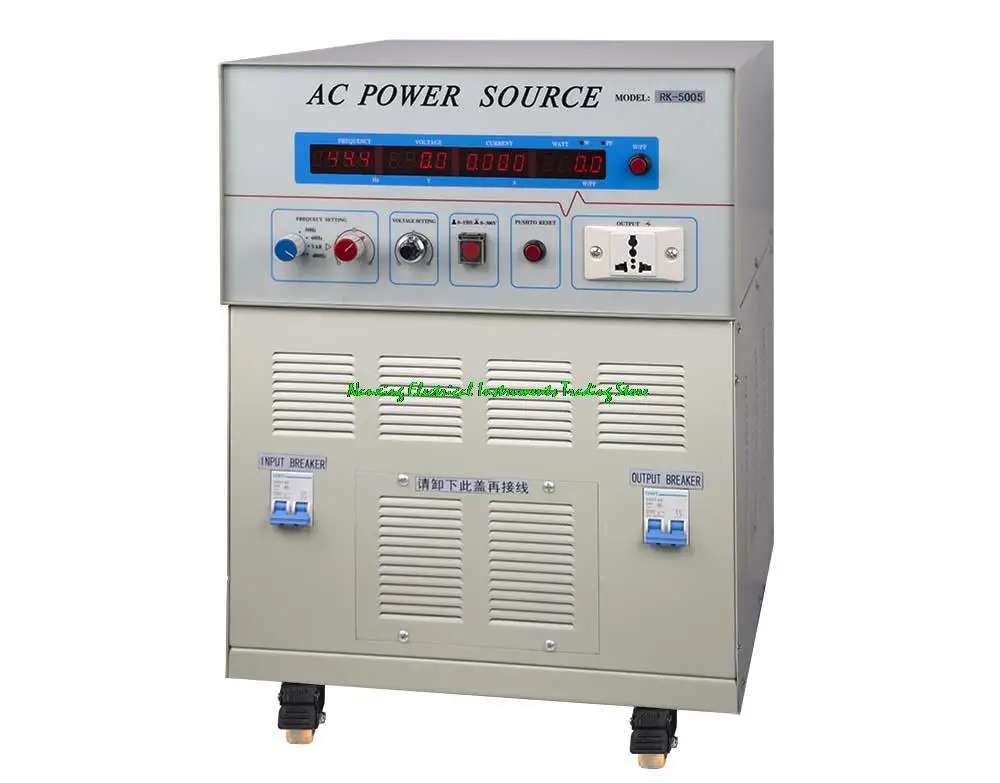 Rek RK5005 AC variable frequency power supply 5000VA/5KW,Maximum current:L:25A H:12.5A,frequency:45-70Hz/50Hz/60Hz/400Hz