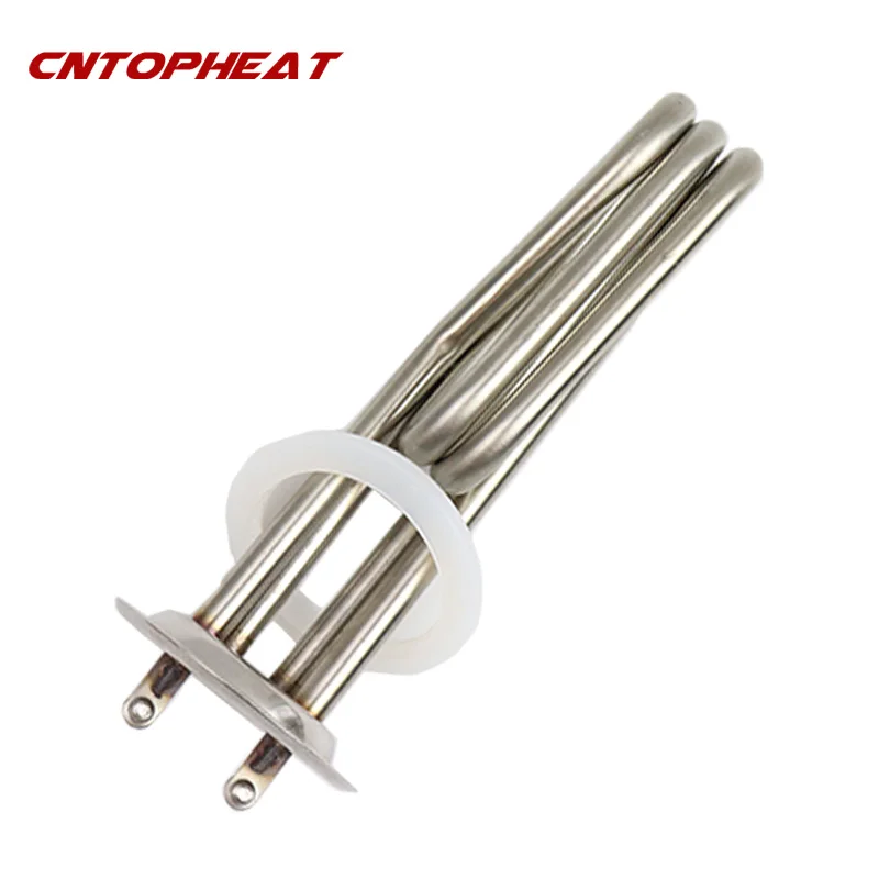 220v 3KW 64mm Round Flange Immersion Water Tank Heater Industrial Heating Element