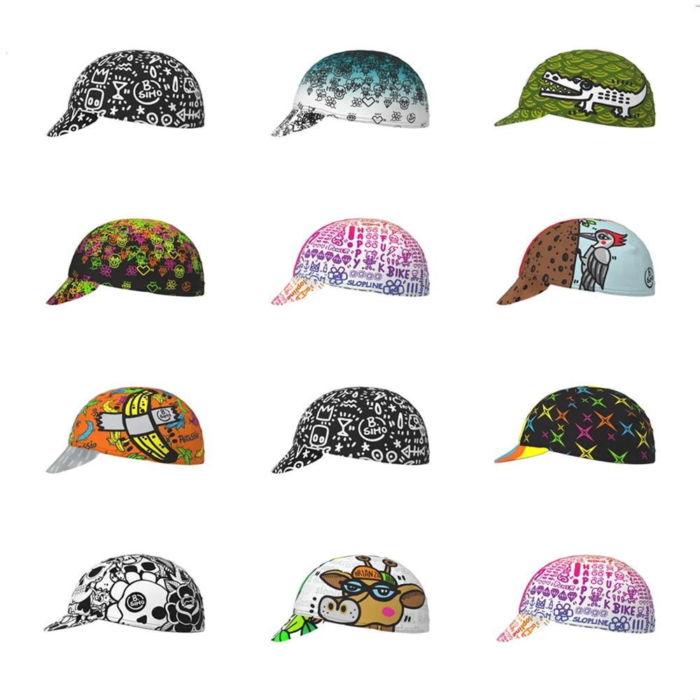 

Slopline Cycling Breathable Hat Lycra fabric Ciclismo Outdoor Movement Cap Shade Anti-UV MTB Riding cotton Cap Slopline Replica