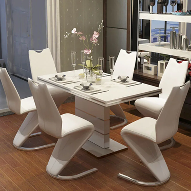 Modern Style Italian Dining Table, 100% Solid Wood Italy Style Luxury round Dining Table set Jsl001