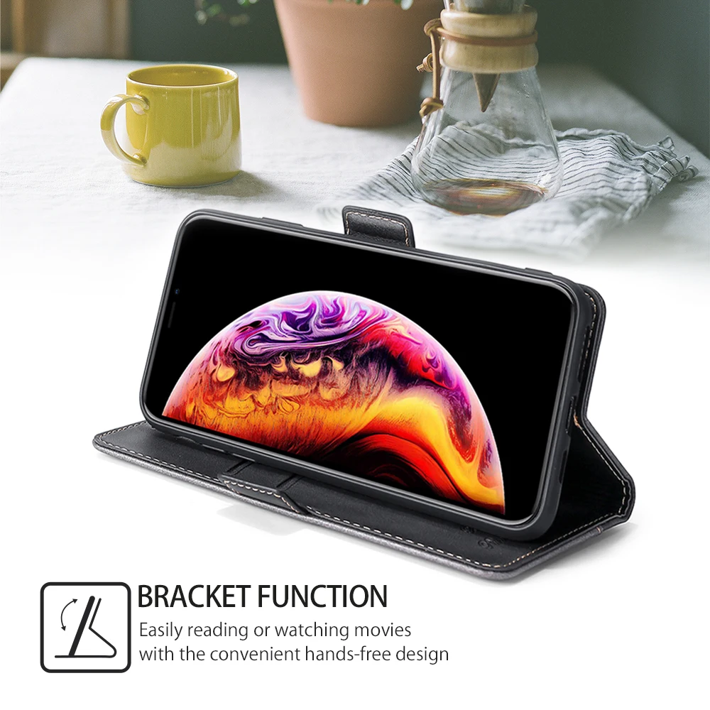 Wallet Cover Flip Case for OPPO R11S R15 A5 2025 Pro A6X A5X A80 Cases Kickstand Coque Card Slot Shell  Luxury Case Hard Shell
