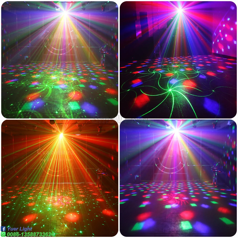 RG Laser Magic Ball Charging Laser Light 3X3W LED RGB Effect Lights Stage Patterns Effect Projector For DJ Disco Wedding Party