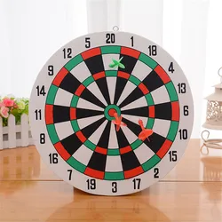 Espuma grossa Toy Dart Board Suit, 2-Sided, Dual-Use, Wall-Mounted Alvo, 3 dardos, 29,5 cm de diâmetro